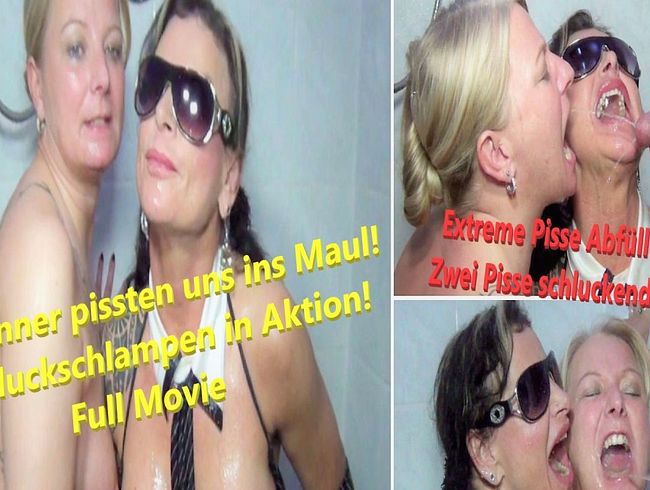 11 Männer pissten uns ins Maul! 2 Schluckschlampen in Aktion! Full Movie